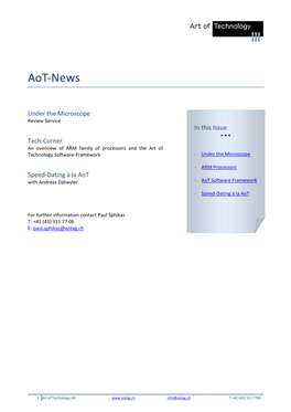 Der Aot-Newsletter
