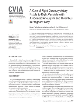 CVIA a Case of Right Coronary Artery