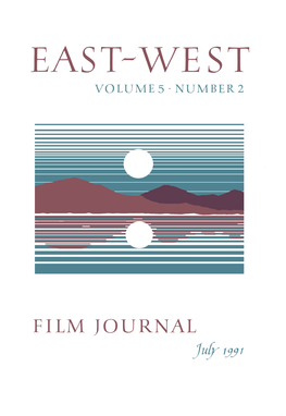East-West Film Journal, Volume 5, No. 2