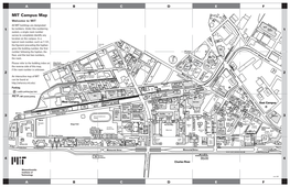 MIT Campus Map Welcome to MIT Charles Street All MIT Buildings Are Designated NE125 by Numbers