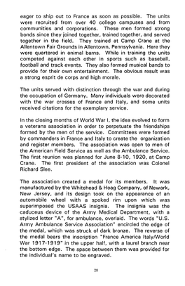 Eager to Ship out to France As Soon As Possible. the Units Were Recruited from Over 40 College Campuses and from Communities and Corporations