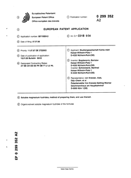 Soluble Magnesium Hydrides, Method of Preparing Them, and Use Thereof