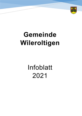 Gemeinde Wileroltigen Infoblatt 2021