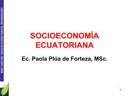 Ec. Paola Plúa De Forteza, Msc