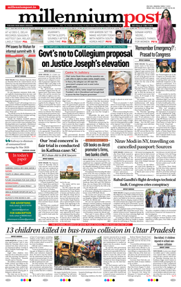 Govt's No to Collegium Proposal on Justice Joseph's Elevation