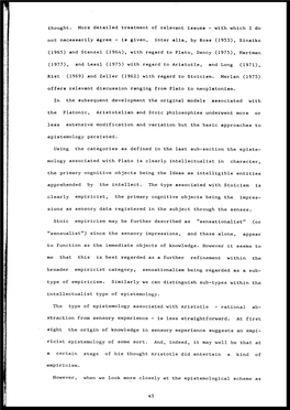 Thought. More Detailed Treatment of Relevant Issues - with Which I Do Not Necessarily Agree - Is Given, Inter Alia, by Ross (1953), Sinaiko