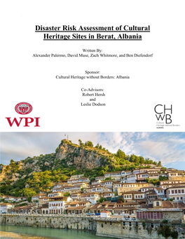 Disaster Risk Assessment of Cultural Heritage Sites in Berat, Albania
