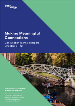 Making Meaningful Connections Consultation Technical Report Chapters 8 – 12