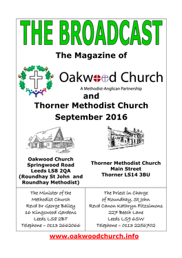 The Magazine of and Thorner Methodist Church September 2016