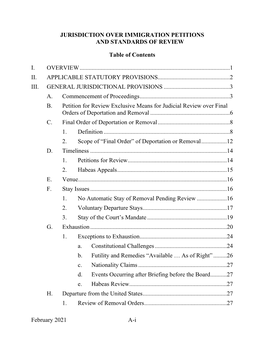 February 2021 Ai JURISDICTION OVER IMMIGRATION