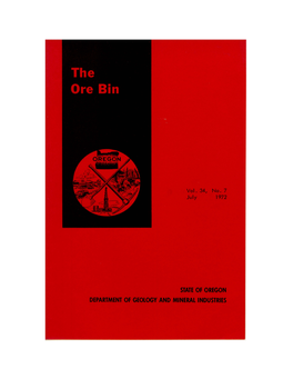 Ore Bin / Oregon Geology Magazine / Journal