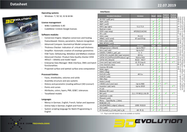 3D Evolution Datasheet.Pdf