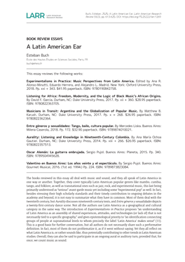 A Latin American Ear