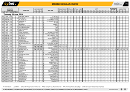 Midweek Regular Coupon 17/06/2019 09:17 1 / 2