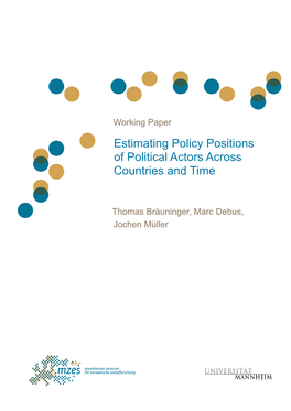 Estimating Policy Positions of Political Actors Across Countries and Time