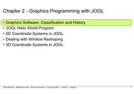 Chapter 2 - Graphics Programming with JOGL