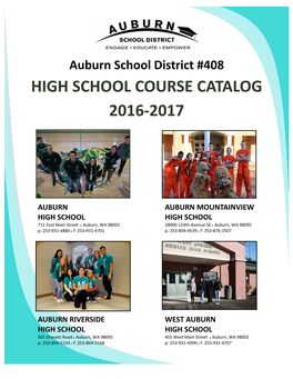 High School Course Catalog 2016-2017