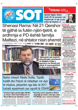 Shenasi Rama: Në 21 Qershor Të Gjithë Ia Futën Njëri-Tjetrit, E Ardhmja E PD Është Familja Malltezi, Në Shtator Nisin Sherret “ Henasi Rama, Një Nga Rana