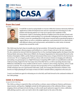 CASA News Issue 6 • 9 May 2018