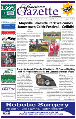 Mayville Lakeside Park Welcomes Jamestown