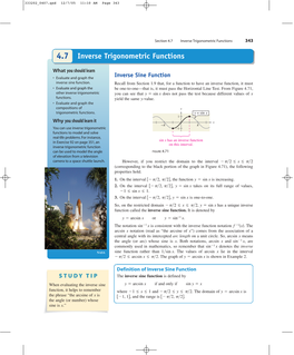 Inverse Trigonometric Functions 343