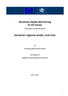 Ukrainian Media Monitoring on EU Issues