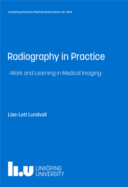 Radiography in Practice : Work and Learning in Medical Imaging