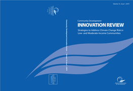 INNOVATION REVIEW Strategies to Address Climate Change Risk In