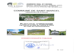 COMMUNE DE SAINT-MARCEL Département De La Savoie