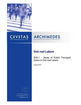 Study of Public Transport Users in Ústí Nad Labem