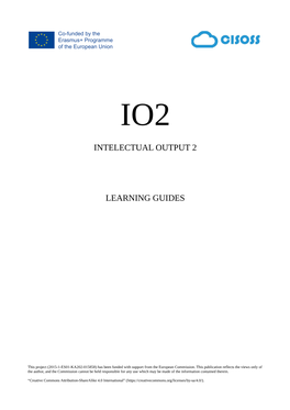 Intelectual Output 2 Learning Guides