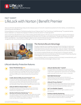 Lifelock with Norton | Benefit Premier