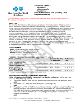 Antifungal Agents - Ciclopirox, Efinaconazole, Tavaborole