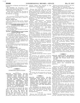 Congressional Record—Senate S3426