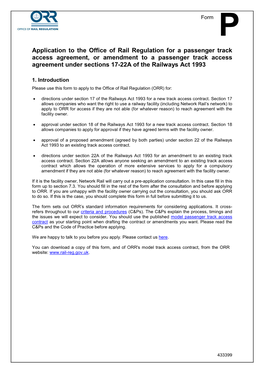 First Scotrail 56Th SA-Passenger Access Application Form