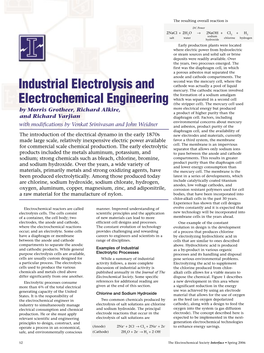 Industrial Electrolysis and Electrochemical Engineering and Robust Strength Over Wide Ranges Division in 2005 for This Advance