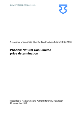Phoenix Natural Gas Limited Price Determination