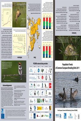 Population Trends of Common European Breeding Birds 2011