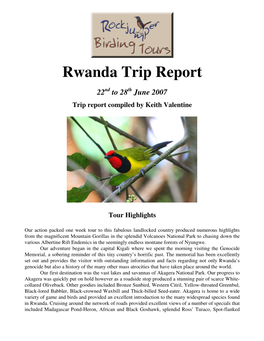 Rwanda Trip Report