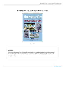 Read Book » Manchester City: the Mercer-Allison Years