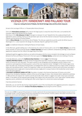 ENG Vicenza Handicraft and Palladio Tour 1