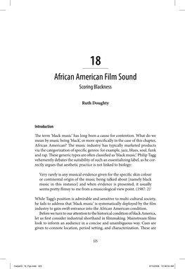 African American Film Sound Scoring Blackness