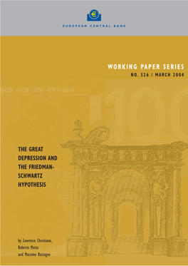 The Great Depression and the Friedman-Schwartz Hypothesis” by L