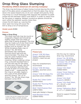 Drop Ring Glass Slumping