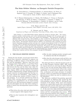 The Solar Orbiter Mission: an Energetic Particle Perspective