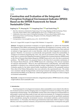 (IPEEI) Based on the DPSIR Framework for Smart Sustainable Cities