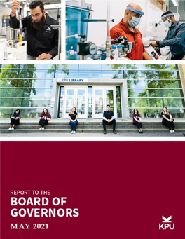 Report to the Board: May 2021