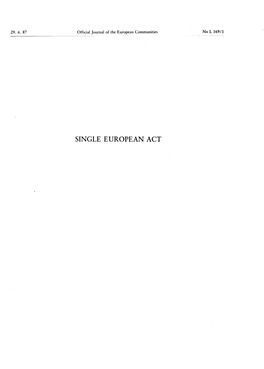 SINGLE EUROPEAN ACT No L 169 /2 Official Journal of the European Communities 29 .6