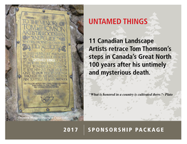 11 Canadian Landscape Artists Retrace Tom Thomson’S Steps in Canada’S Great North 100 Years After His Untimely and Mysterious Death