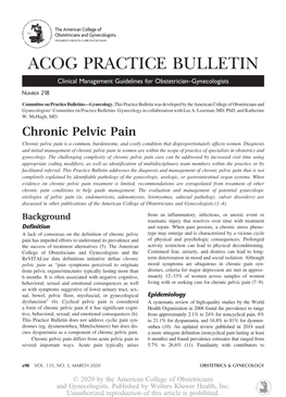 Acog Practice Bulletin